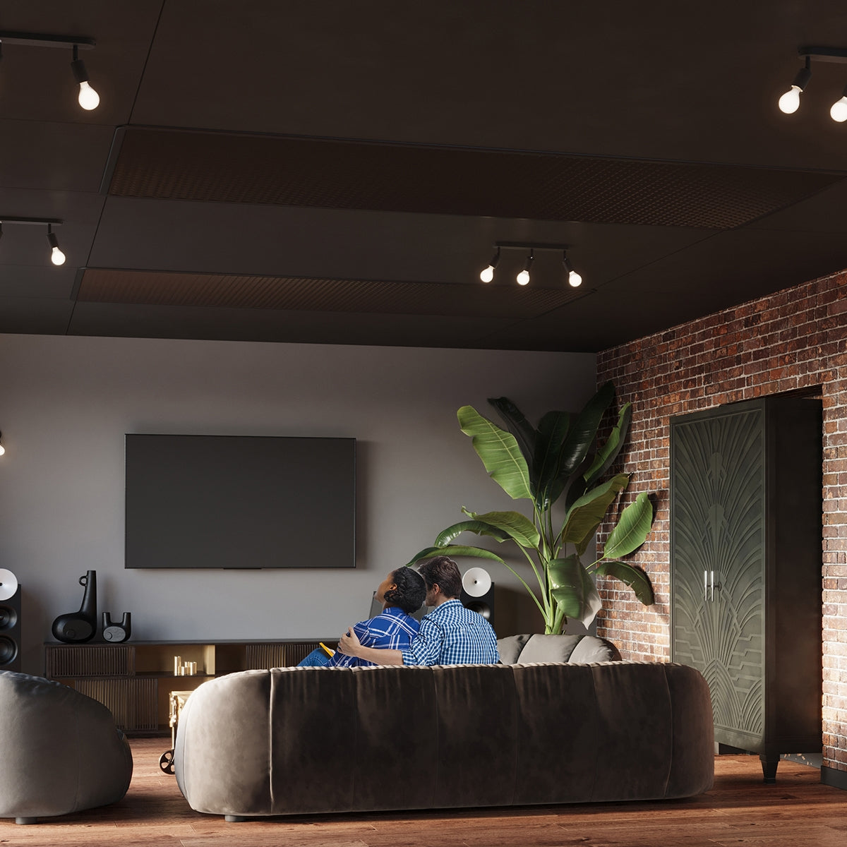 Lampada da parete FORNES 1 nero