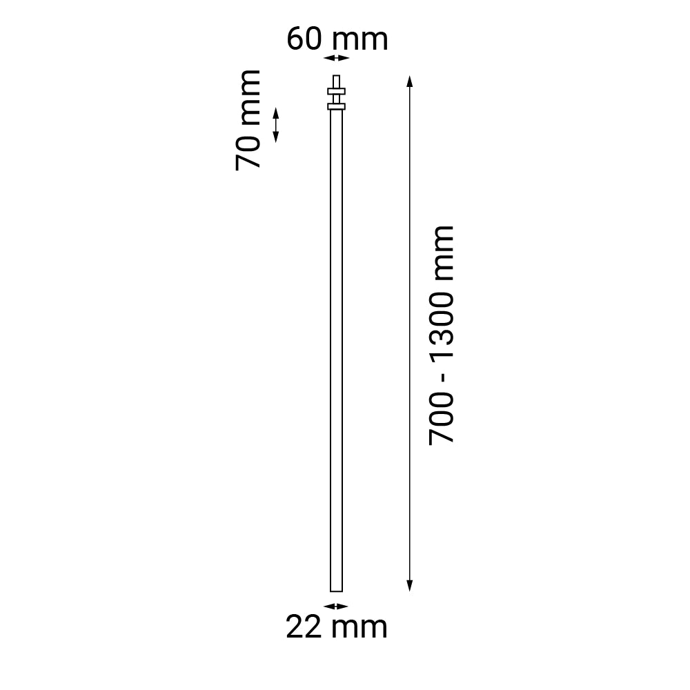 Faretto incasso ottone lucido 120cm G9 2,5W ALHA Dohar