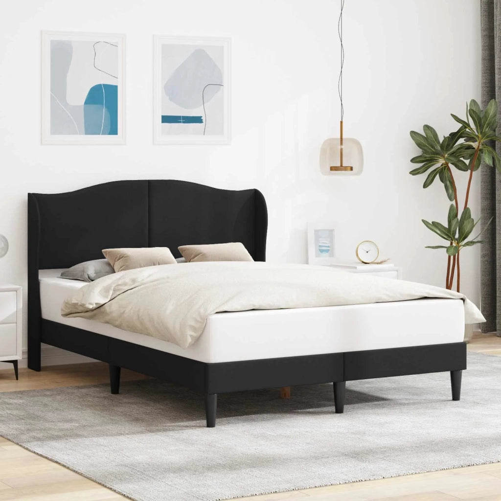 Struttura del letto con testiera Nero 140 x 200 cm Similpelle 42027856