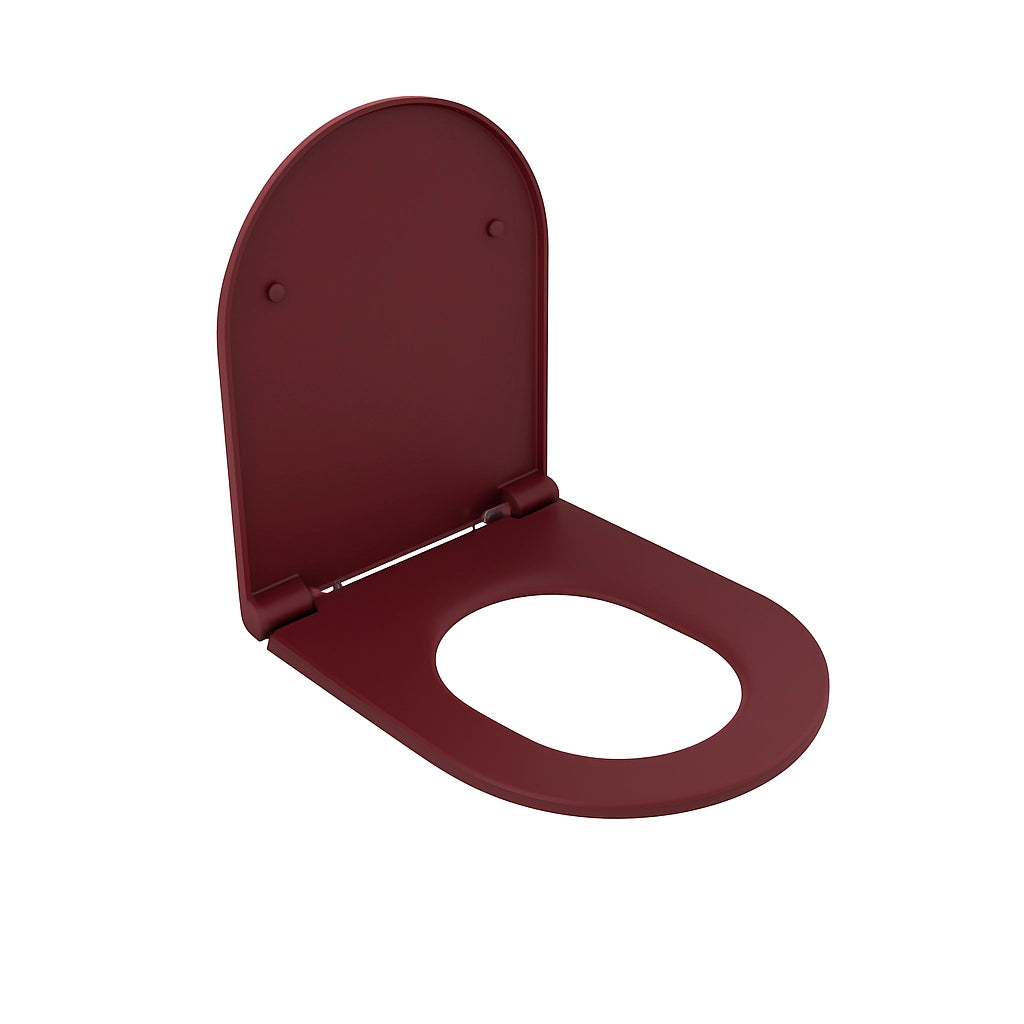 SEDILE WC SOFT CLOSE INFINITY PER FILOMURO Bordeaux Opaco coprivaso copriwater NYMO