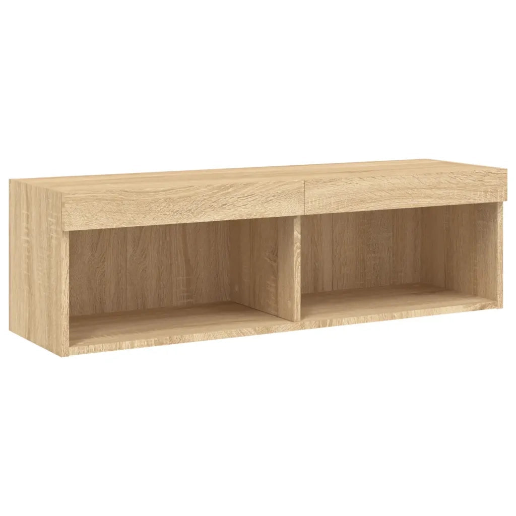 Mobili TV a Muro con LED 6pz Rovere Sonoma Legno Multistrato 3216706