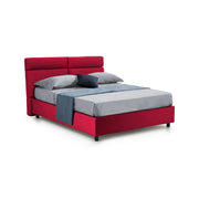 Letto Matrimoniale Alcatron, Letto Matrimoniale Sfoderabile Made in Italy, Rosso