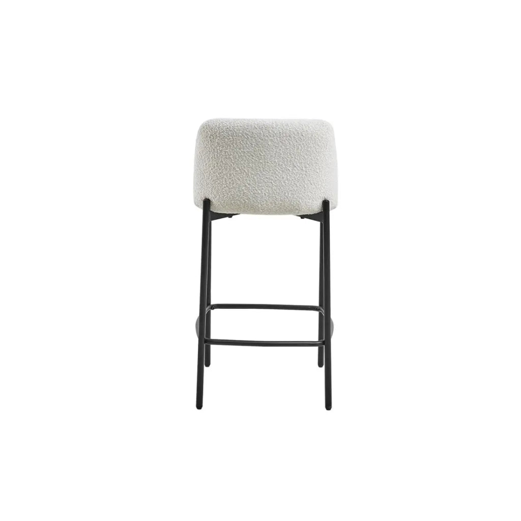 Sedia da banco ELISE – Bianca – H91 x L44 x P42 cm