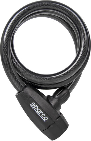 Lucchetto morbido per bicicletta nero con serratura Sparco