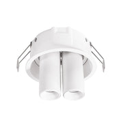 Faretto da Incasso Orientabile GFA 2x8W LED 3000K con Doppio Spot Indipendente, Finitura Bianco Satinato, IP20, Classe II - Gealuce