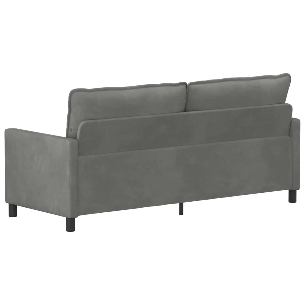 Divano Grigio Scuro 196 x 81 x 87,5 cm Velluto 42028882