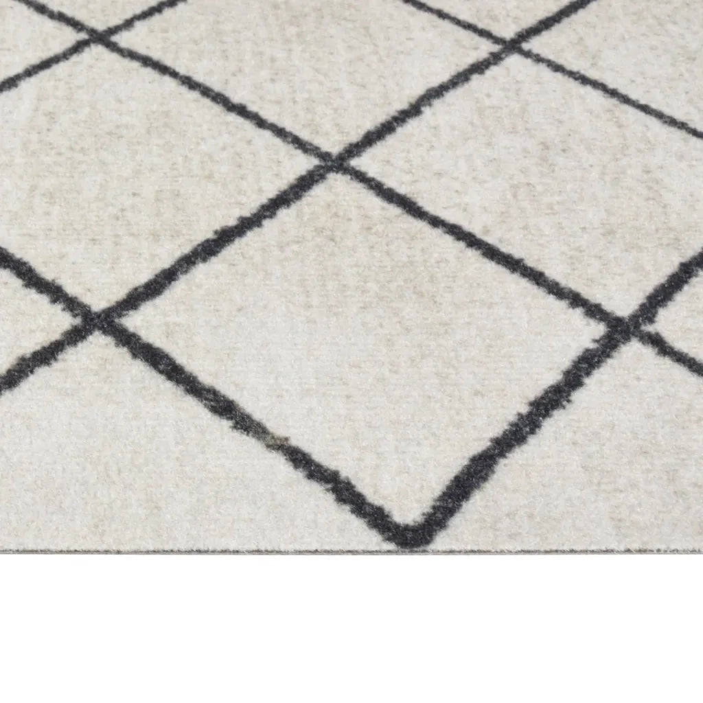 Tappeto da Cucina Lavabile Quadri 45x150 cm Velluto 136567