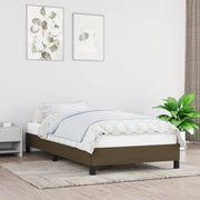 Giroletto senza Materasso Marrone Scuro 90x190 cm Tessuto 346683