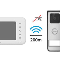 Videocitofono Wireless senza fili , Monofamiliare 7'' Elia Solar Wave con Pannello Solare - Avidsen