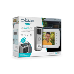 Videocitofono Wireless senza fili , Monofamiliare 7'' Elia Solar Wave con Pannello Solare - Avidsen