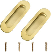 Maniglione a soffitto in acciaio inox dorato - progettato per essere integrato - maniglia nascosta - 2 pezzi - trattamento antiossidante - maniglia di cassettiera