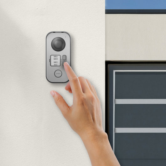 Kit Videocitofono Bifamiliare Elia 2 Famiglie - Monitor 7'' Colori 2 Fili - 112303