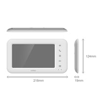 Kit Videocitofono bifamiliare 2 Fili a colori Avidsen 2 Famiglie – 2 monitor 7” + 2 Alimentatori DIN inclusi