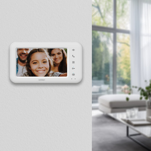 Monitor Supplementare Videocitofono Bifamiliare Elia 2 Famiglie - Monitor 7'' Colori 2 Fili - 112304