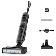 Rowenta X-Clean 4 , Lavapavimenti Senza Fili con Auto-Propulsione e Rilevazione Automatica dello Sporco, Doppio Serbatoio e Sistema di Autopulizia, Autonomia 50' per Tutti i Tipi di Pavimenti, GZ5035