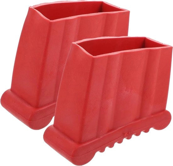 Sicurezza su scala - Set di 2 cappotti di scala sostitutivi | Protezione antiscivolo in gomma per piedi | Cappotto di scala per scala in legno