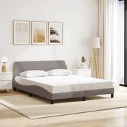 Giroletto-Struttura Letto Dover Tortora 160x200 cm in Tessuto