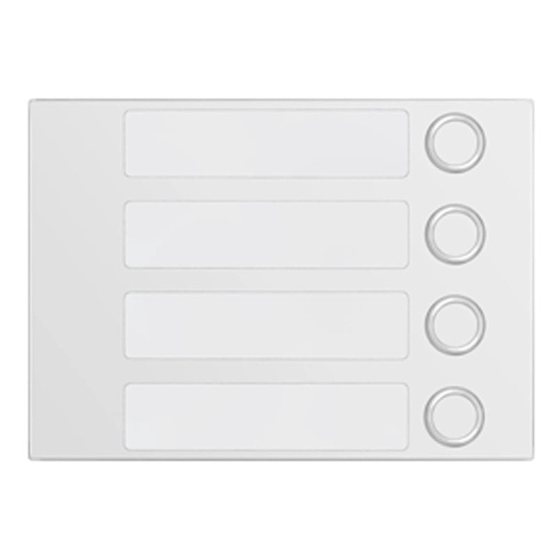 Urmet Frontalino Alpha con 4 Tasti di chiamata Bianco 1168/14W