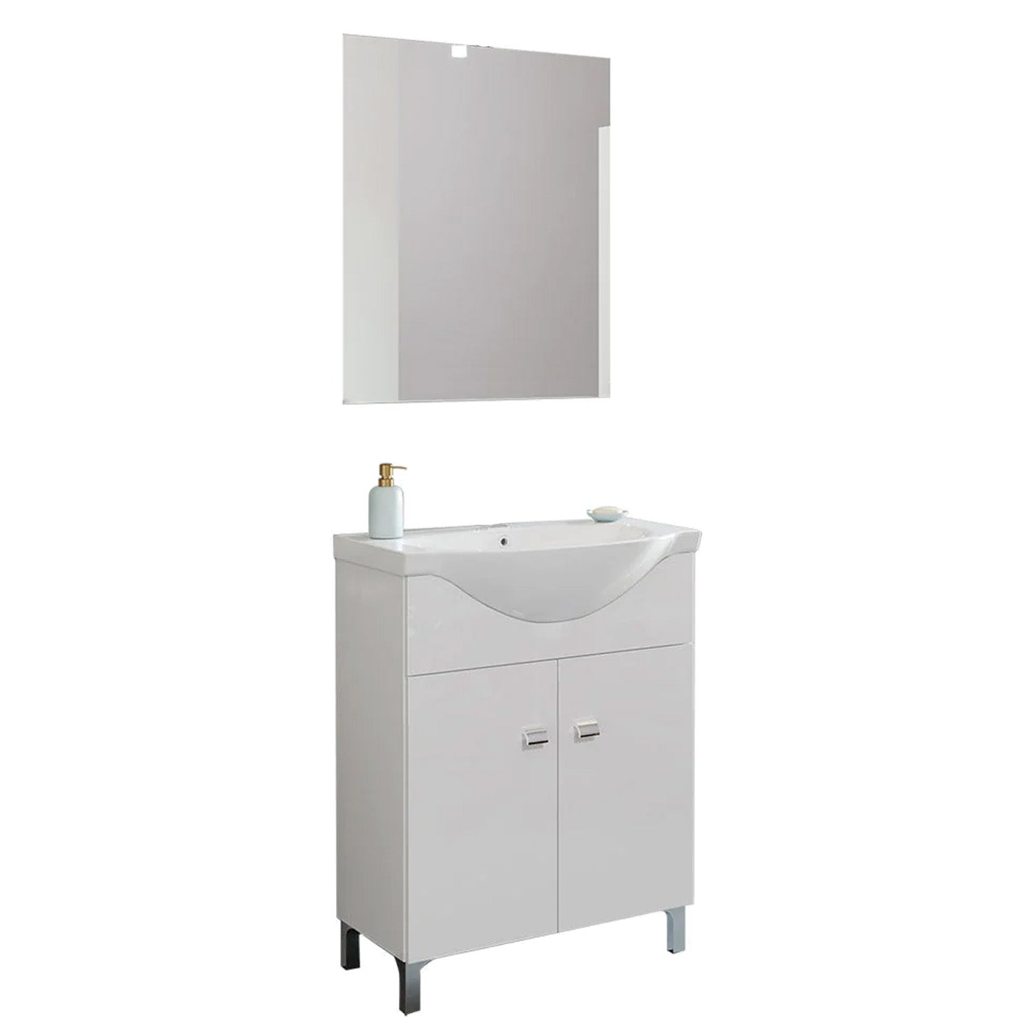 MOBILE BAGNO BIANCO SAVINI CM.65