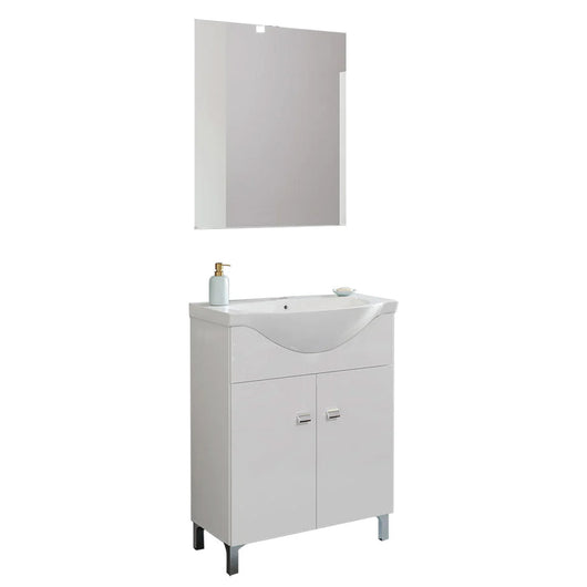 MOBILE BAGNO BIANCO SAVINI CM.65