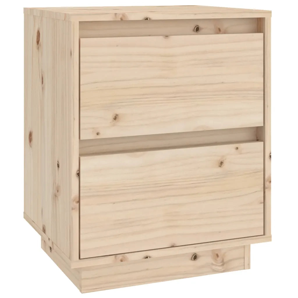 Comodino 40x35x50 cm in Legno Massello di Pino cod mxl 30764