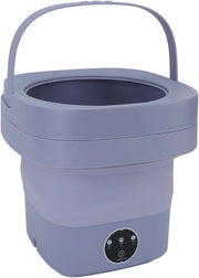 Mini-wasmachine Portatile Opvougbile 65 Litri - Lavatrice Elettrica con Centrifuga per Abbigliamento - Compacta e Automatica - Blu - Mini Lavatrice