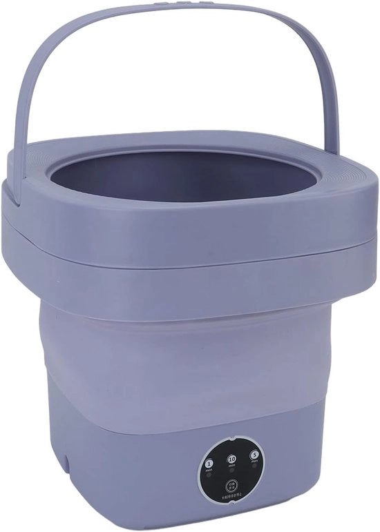Mini-wasmachine Portatile Opvougbile 65 Litri - Lavatrice Elettrica con Centrifuga per Abbigliamento - Compacta e Automatica - Blu - Mini Lavatrice