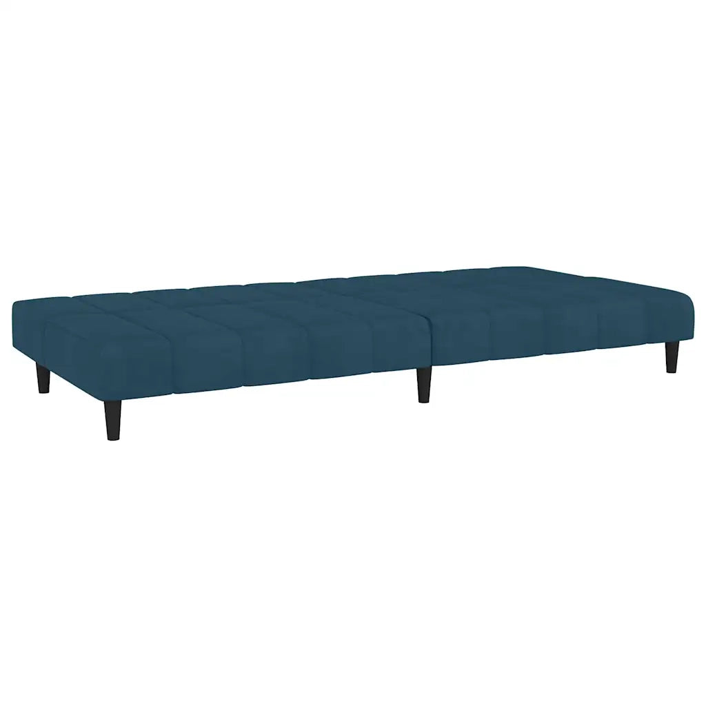 Divano letto | Sof¨¤ letto | Letto singolo a 2 Posti Blu in Velluto