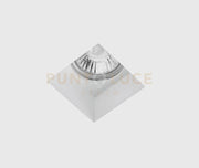 SIRIS faretto da Incasso 1 Luce in gesso bianco attacco GU10 9x9cm