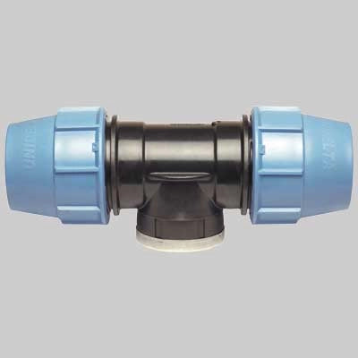 RACCORDO A TEE FEMMINA PLASTICA  16 x 1/2 x 16     UNIDELTA