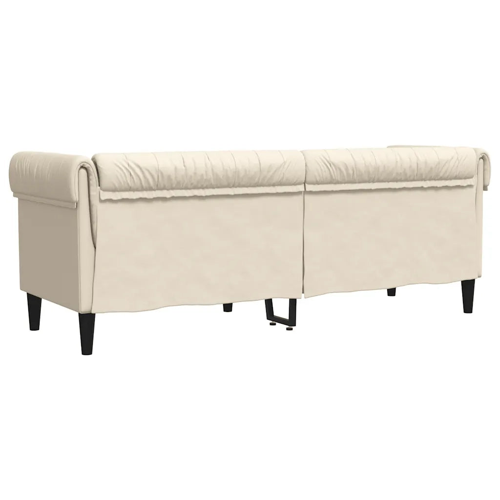 Divano Chesterfield a 3 Posti in Lino 372563