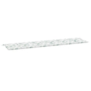 Cuscino Panca | Cuscini per sedie da Giardino Motivo a Foglie 200x50x4 cm Tessuto