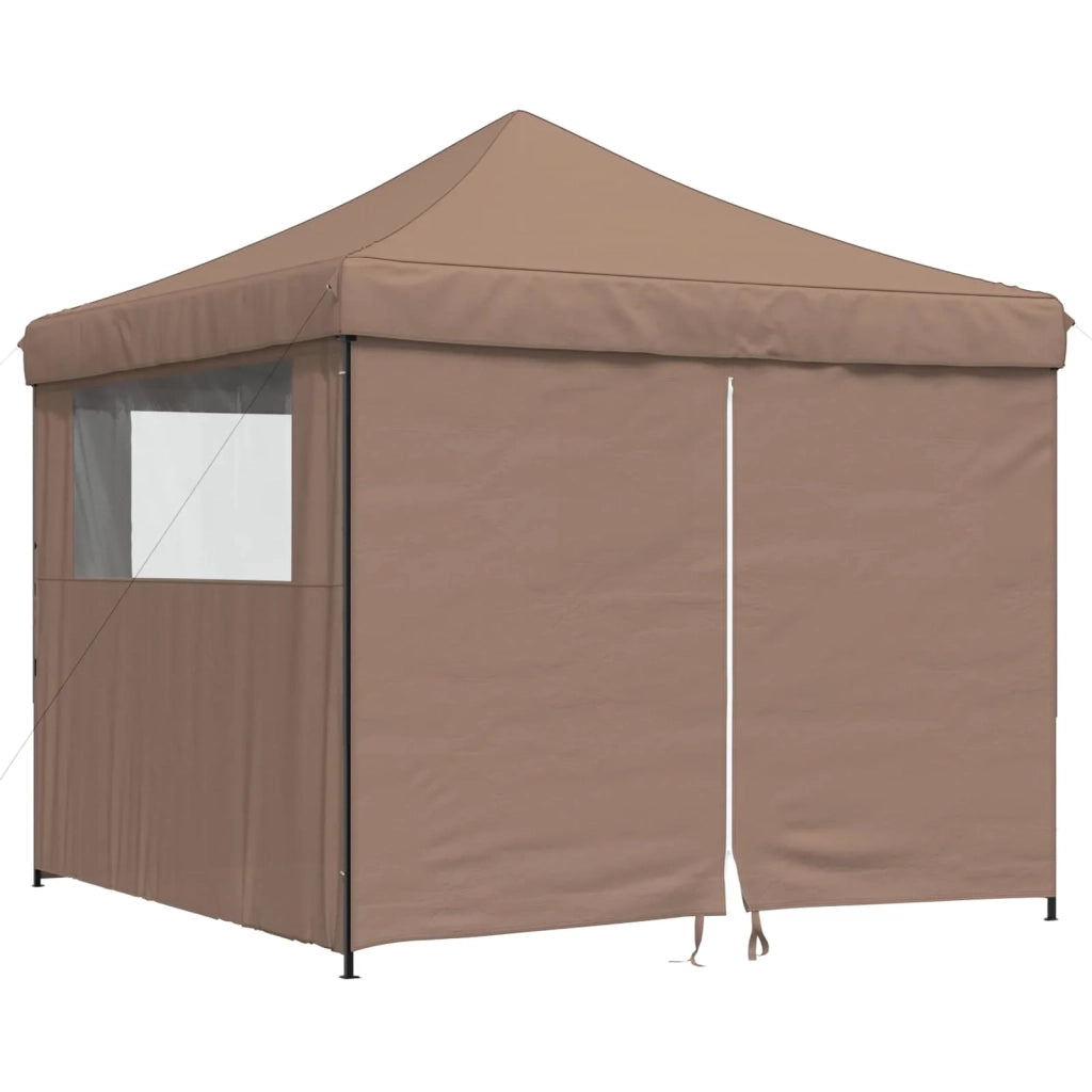 Tenda Party-Tenda da festa Marrone 292 x 292 x 315 cm Tessuto Oxford 630826