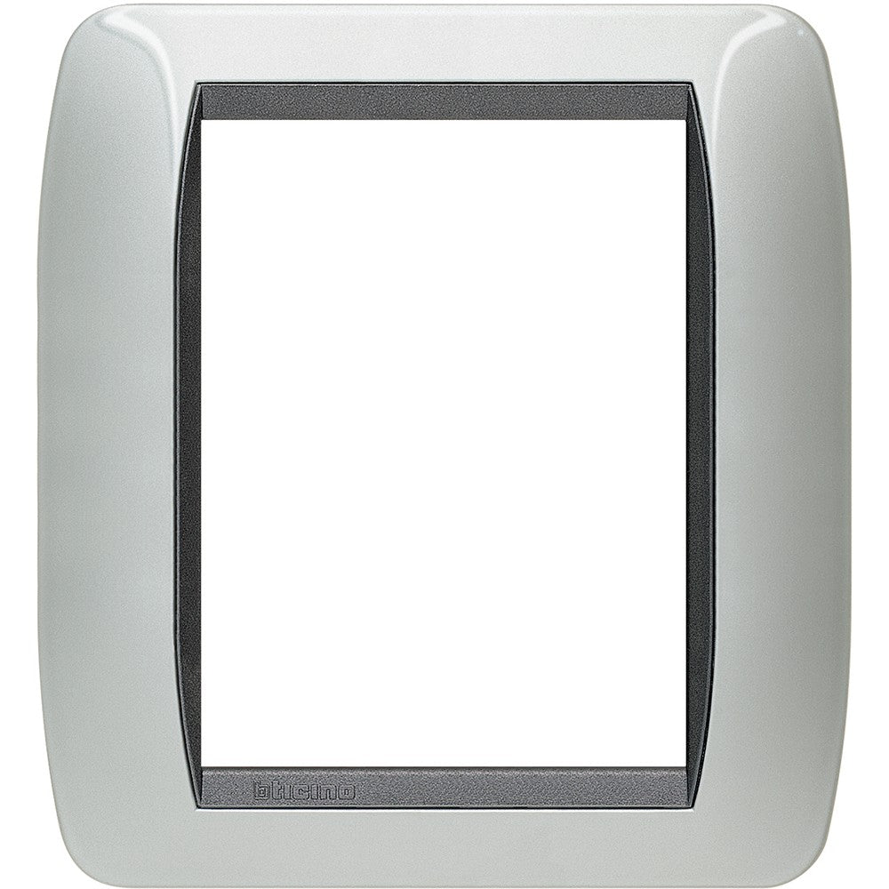 Living Int. - Placca 3+3 posti alluminio - L4826AL