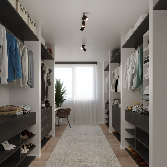 Supporto per lampada LED in acciaio nero LEMMI Bittersweet Shimmer, 1 luce GU10