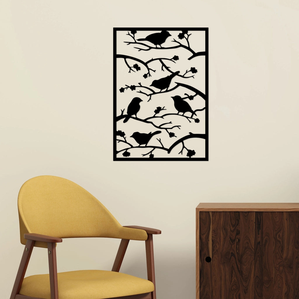 Moseri, Quadro Materiale Struttura in Metallo, 47x66h cm Nero
