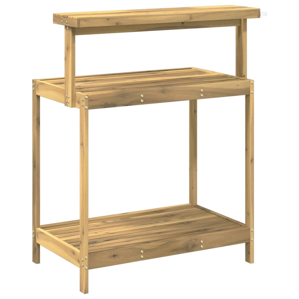 Banco da Giardinaggio Esterno 86,5 x 48,5 x 106 cm Bianco 903085