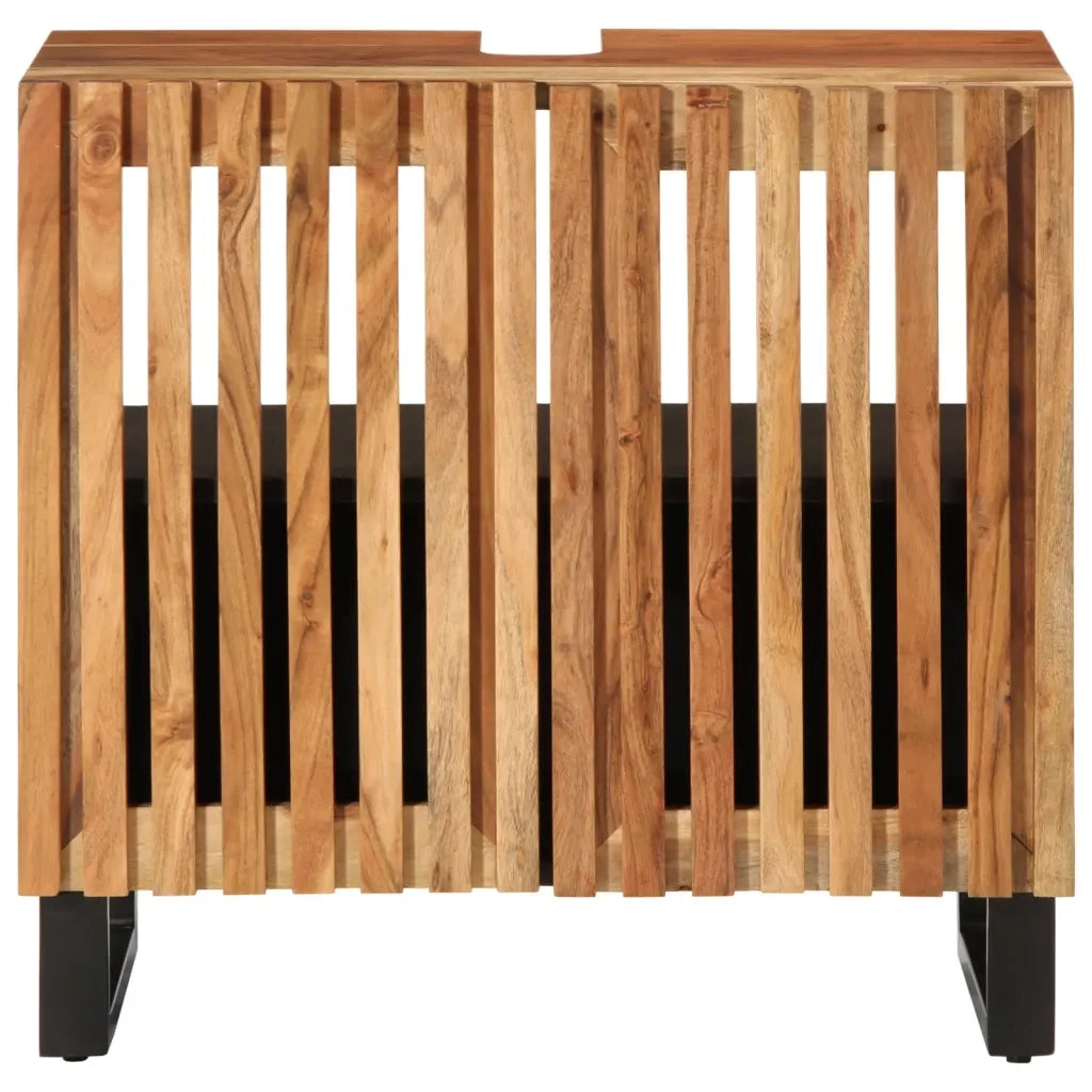 Mobile Lavabo da Bagno 62x34x58cm in Legno Massello di Acacia 377530