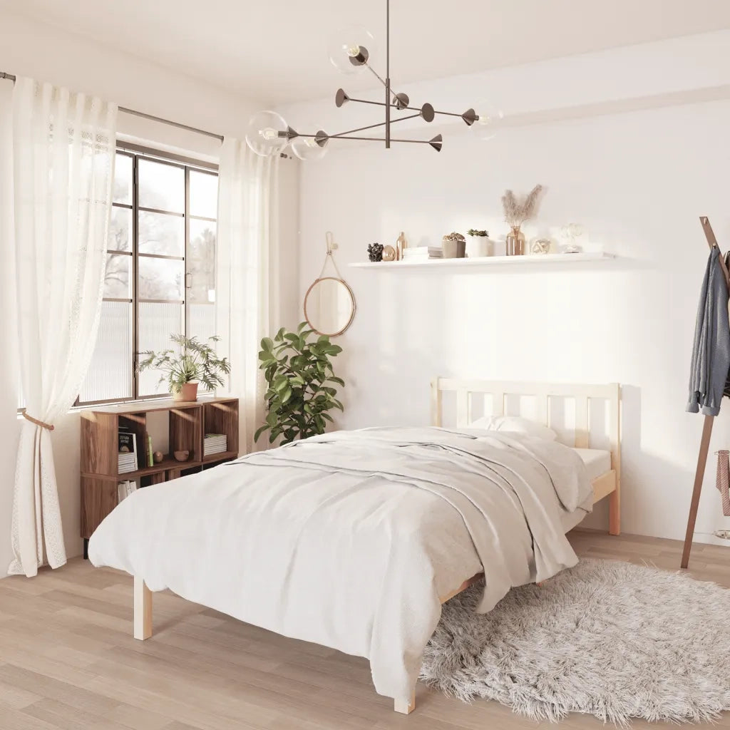 Giroletto-Struttura Letto in Legno Massello di Pino 100x200 cm 932267