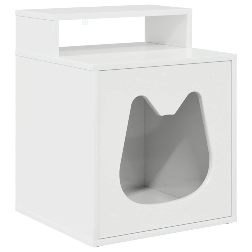 Casa per Gatti Bianco Lucido 42,5 x 40 x 53,5 cm 8000693