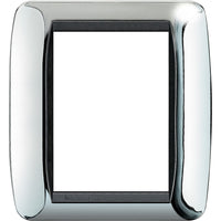 Living Int. - Placca 3+3 posti cromo lucido - L4826CR