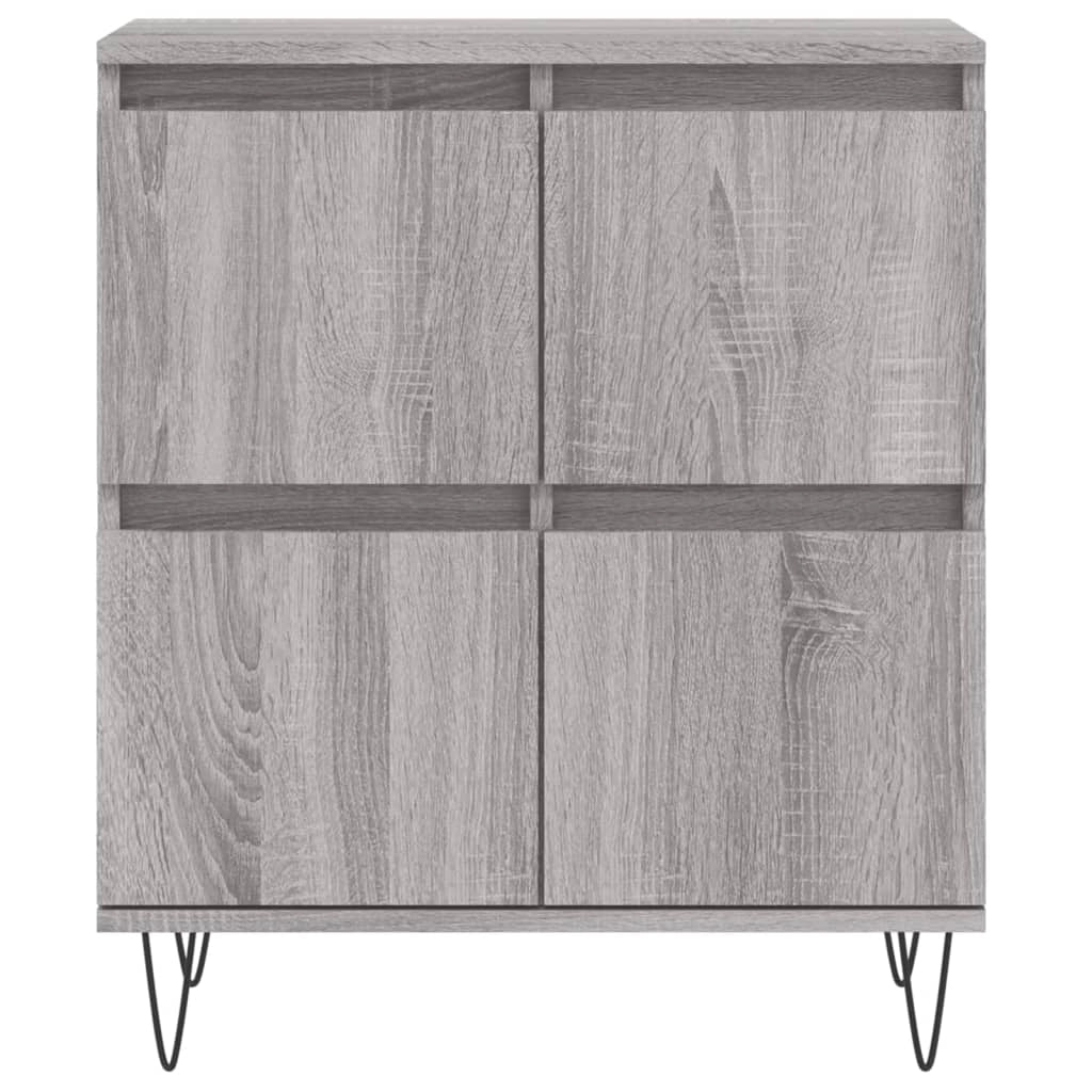 Buffet credenza cassettiera armadio mobile contenitore organizer cucina soggiorno salotto Sonoma 60 x 35 x 70 cm legno ingegnerizzato grigio 02_0036404