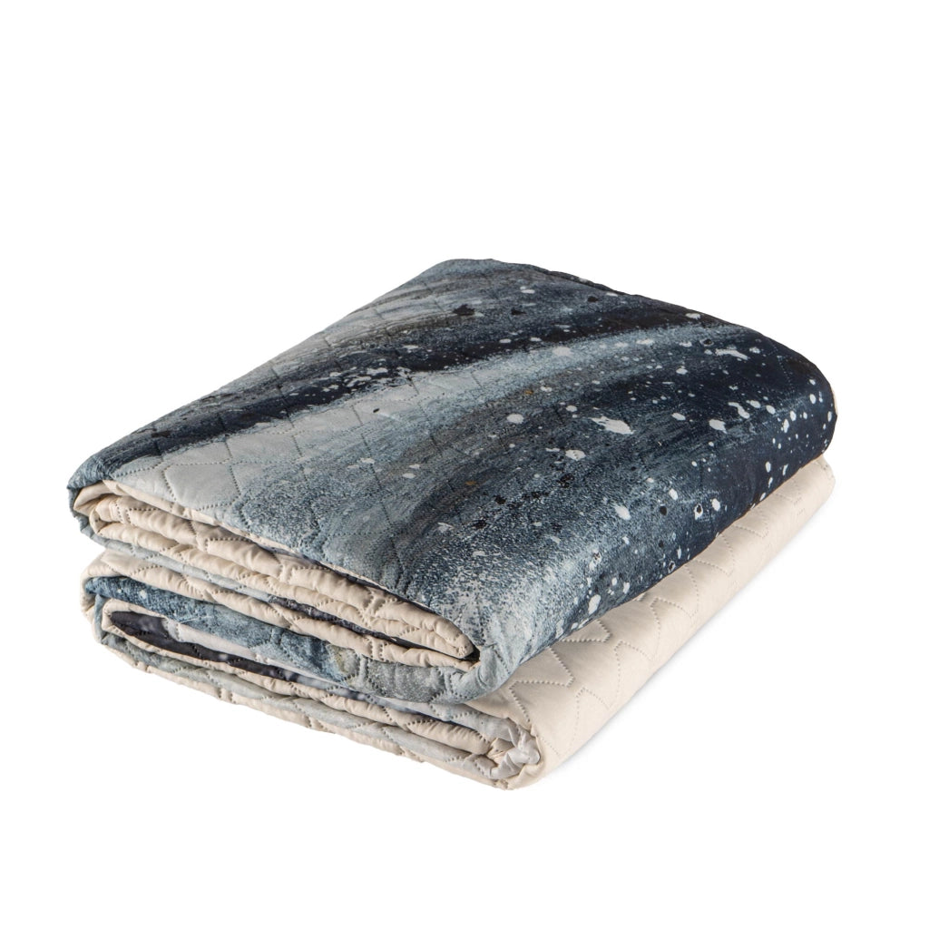Copriletto Trapuntato Matrimoniale Stone Washed 250x250 cm in Microfibra Anallergica 120 gr/mq Trapuntino Leggero Primaverile Estivo Morbido e Resistente Dis7