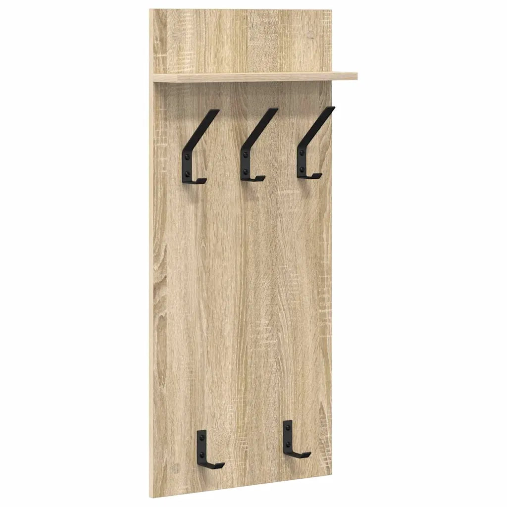 vidaXL Appendiabiti a muro rovere sonoma 90 x 40 x 10 cm