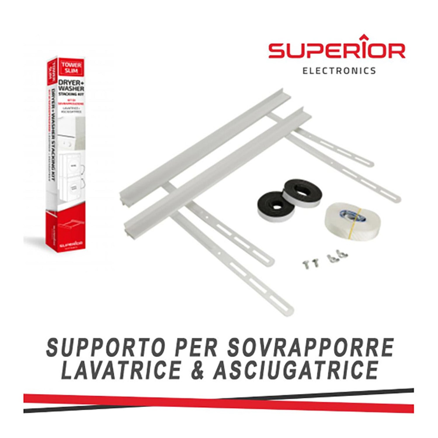 SUPPORTO SOVRAPPOSIZIONE LAVATRICE+ASCIUGATRICE