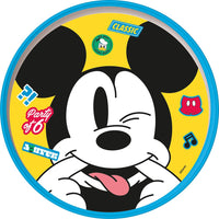 Piatto piano per bambini in plastica Mickey Mouse