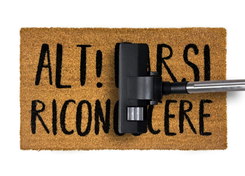 Zerbino Entrata Ingresso Casa Antiscivolo Cocco Allegro Alt! Farsi Riconoscere