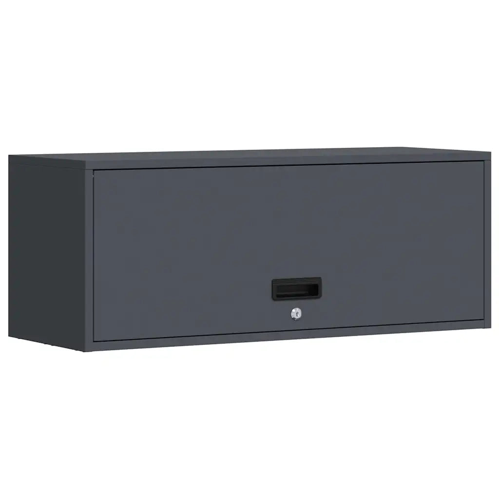 Armadio a muro per garage Antracite 90 x 33 x 35 cm