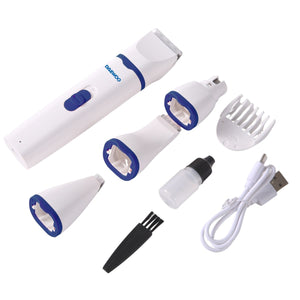 Kit Rasoio + Trimmer + Lima Unghie Cordless per Cani e Gatti (D-T65) | Daewoo