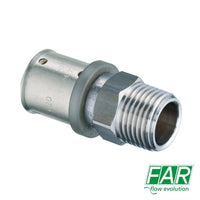 Niplex Raccordo 2 Uscite 3/4" Maschio D.26x3 mm FAR 5900 Per Multistrato